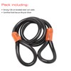 Burg-Wachter 12MMX1.2M BRAID STEEL CABLE 121C, Black, 12mm x 1.2M