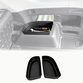 Qyebbk Trunk Organizer for 2010-2024 Toyota 4Runner 5-Seat 2nd Row(NOT Fit 7-Seat 3rd Row), Rear Trunk Storage Box Bin Cargo Tray for 10-24 4 Runner Interior Accessories(2Pcs Upper Side)