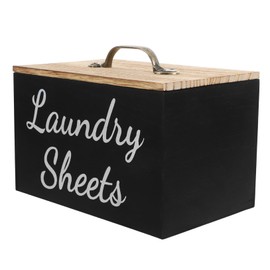 NOLITOY Dryer Sheet Holder Laundry Room Organizer with Lid Multifunctional Storage for Dryer Sheets Laundry Powder More Practical Home Decor for Farmhouse Style