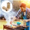 Ipetboom 2Pcs Reusable Spice Bottles Salt Pepper with Design for