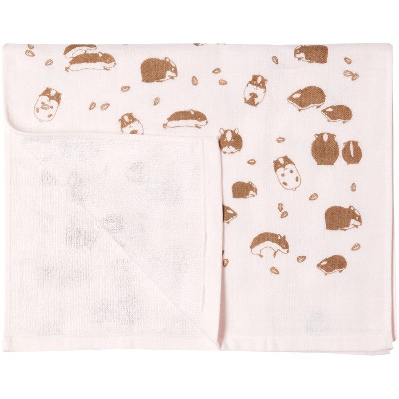Prairie Dog zootto Long Face Towel, Hamster, Made in Japan,