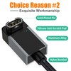 AGVEE 1.5ft Charger Cable for Garmin Watch, L-Shape Braided Charging