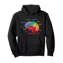 Anatomy Of The Brain Neurologist Gift Pullover Hoodie