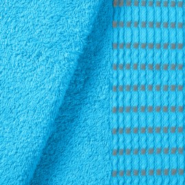 MALLONI HOME Cotton 2 Pack Oversized Bath Towel Set 28x55 inches, Large Bath Towels, Ultra Absorbant Compact Quickdry & Lightweight Towel, Ideal for Gym Travel Camp Pool - Turquoise Blue