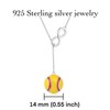 Vekoliry 925 Sterling Silver Infinity Softball Necklace Jewelry Gifts for