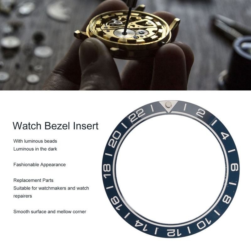 Ceramic Watch Bezel Ring Professional 41.5mm Watch Bezel Insert Replacement
