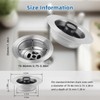 iFealClear 2 Pack 3-in-1 Stainless Steel Kitchen Sink Drain Strainer