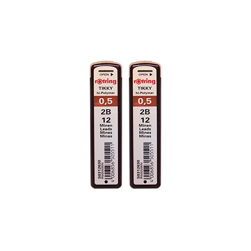 Rotring Tikky シャープペンシル替え芯 0.5mm 2B 12本