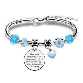 Women's Bangle Inspirational Pearl Bracelets Christmas Gifts Boyfriend Birthday Sister Daughter Graduation Keepsake Mum Aunt Mother's Day Appreciation Jewellery Wife Valentine's Day, Stainless Steel,