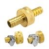 Hooshing 1/2" Garden Hose Repair Kit Brass Mender Hose Connector