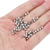 BEADIA Platinum Plated Round Spacer Beads 4mm 100pcs for Jewelry