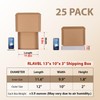 RLAVBL 12x10x2 Shipping Boxes Set of 25, White Corrugated Cardboard