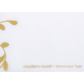 modern-twist Placemat 100% Food-Grade Silicone, Waterproof and Reusable, Jardin – Gold
