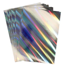 A4 Holographic Card | Pack of 10 Shiny Iridescent Sheets for Crafts & DIY | Metallic A4 Holographic Paper 10 Sheets for Scrapbooking, Cards & Party Decor
