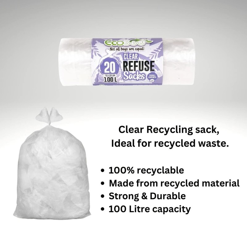 FFP RECYCL Refuse Sack CLR X20*