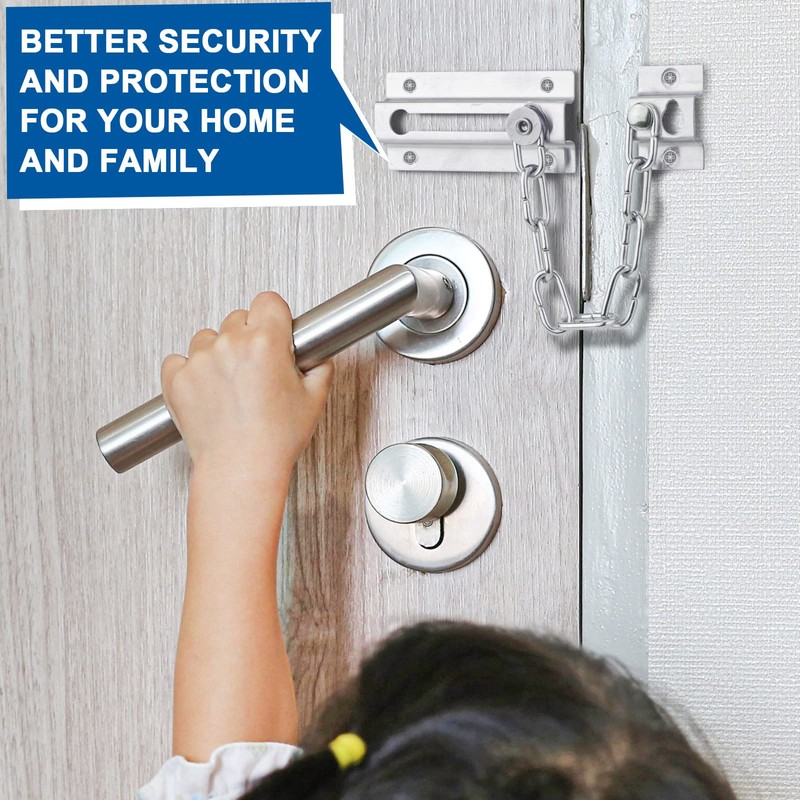 INBOF 2 Pack Door Chain Lock, Premium Chain Door Lock,
