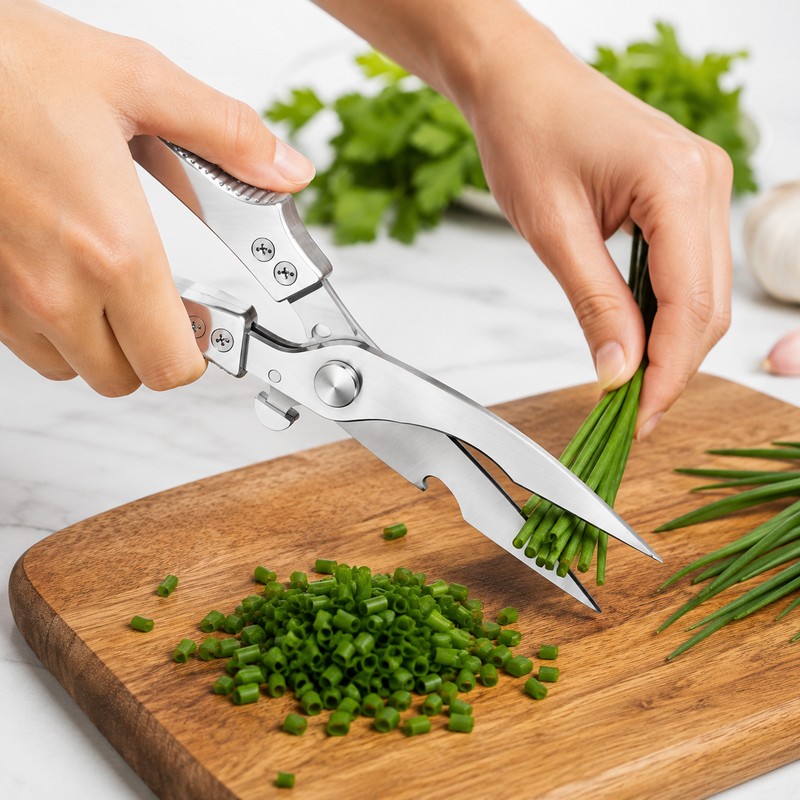 Heavy Duty Kitchen Scissors for Meat Prep – Stainless Steel