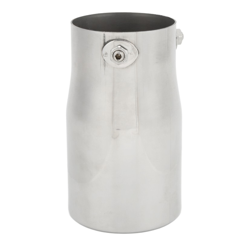 Exhaust Muffler 76mm/2.99in Mirror Polishing Stainless Steel Rear Muffler Exhaust