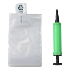 透明プラスチックインフレータブルバッグ ポンプクッション エアパッケージバッグ 空気注入式パッケージ バブルクッションブロック ラップバッグ インフレータブルプロテクターバッグ 4 x 6インチ 50枚