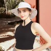 NPJY Ponytail Sun Hats for Women Men 3” Wide Brim