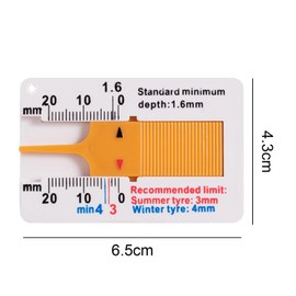 Tread Depth Gauge for Tyres 0-20 mm, Tyre Tread Depth Gauge, Tyre Tread Depth Gauge, Portable Tyre Tread Depth Gauge, Digital Tyre Tread Depth Gauge, Pack of 8