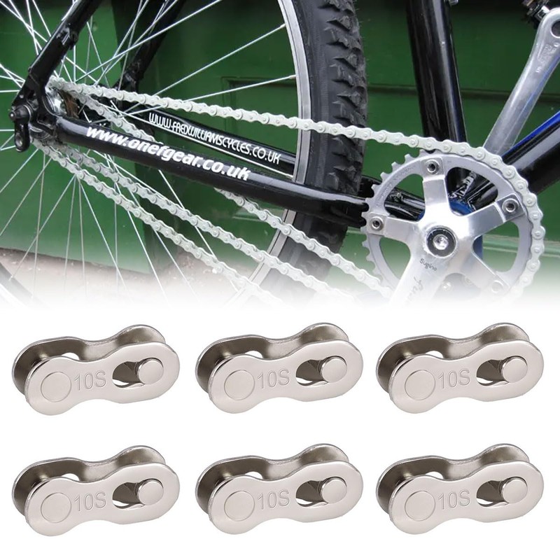 Bicycle Chain Link 10 Compartments, Steel Bicycle Chain Clasp Links,