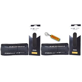 Pirelli P7 Sport 28-622 (700x28c) Road Bike Tire - All-Round Performance - Durable Everyday Tire - 60tpi TechBELT Casing & PRO Compound for Control, Comfort & Handling w/Keychain (2 Pk)