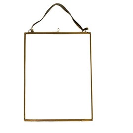 Hanging Brass Photo Frame - Choice Of Size & Colour (Medium Brass - 15 x 20cm)
