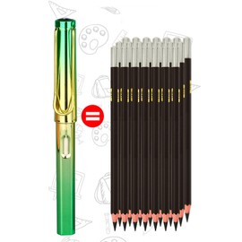 DOETYD 6pcs Infinity Pencils Durable Writing Everlasting Pencil Forever Inkless Pencil with Eraser for Writing Drawing School Office Home