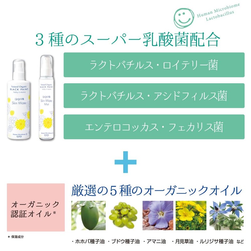Black Paint Baby & Mama Reuteri Skin Water 10.1 fl
