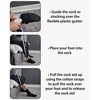 Aidapt Gutter Style Sock Aid,Easy Pull On Assistance for Elderly,Back