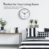 VIKMARI Silent 10 Inch Wall Clock Modern Black & White