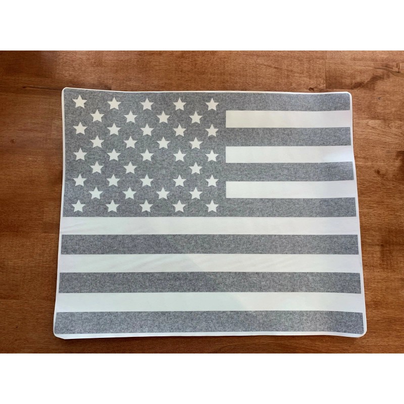 Fits 07-22 Toyota Tundra Rear Middle Window American Flag Decal