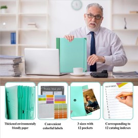 Document Organizer, Important Document Organizer, in Case I Go Missing Binder, if i Die Binder Organizer, Estate Planning Organizer, File Organizer for Paper, Office and School, Work (1, Green)