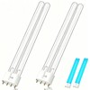 MEANYU 2 Pack 24 Watts UV Light Bulbs, 12.7" 2G11