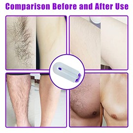 Regalos para el día de San Valentín para ella, borrador de cabello suave y sedoso, herramienta portátil de depilación sin dolor, depiladora recargable