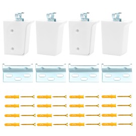 4 Pcs Cabinet Suspension Fittings Hangers, Hanging Bracket Wall Mounting, Kitchen Cupboard Brackets Walls for Plate, Fixing, Furniture