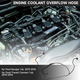 Engine Coolant Overflow Hose - Compatible for Ford Escape 2013-2016, for Ford Transit Connect 2014-2016 - Replace Part BV6Z-8B081-A, BV6Z-8B081-B, GV6Z-8B081-K