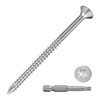 METALLIXITY Deck Screws (#8x2-1/2) 100Pcs, 410 Stainless Steel Wood Screw