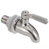 Oak Leaf Replacement Spigot for Beverage Dispenser, Stainless Steel Spigot