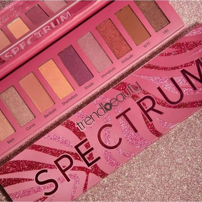 Paleta 10 Sombras Alta Pigmentacion Brillo Mate Trendbeauty