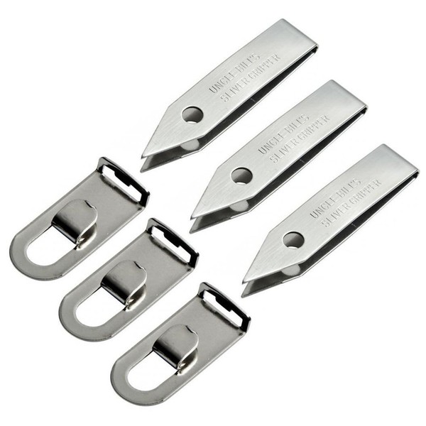 3 Pk Uncle Bill's Sliver Gripper Precision Key Chain Tweezers