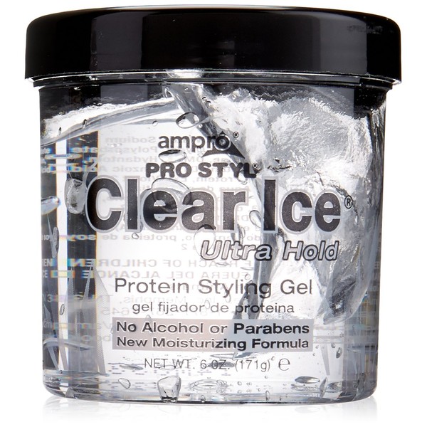AmPro Style Clear Ice Protein Hair Styling Gel, 6 Ounce
