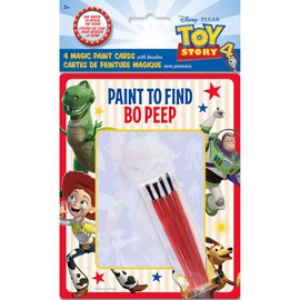 Toy Story 4 Magic Watercolor Paint Cards - 5" x 6", 4 Pcs