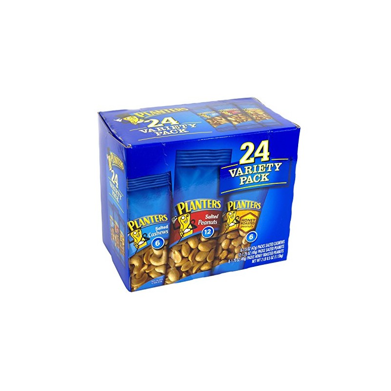 Planters Nut Variety Pack - 24 Count (Pack of 2)