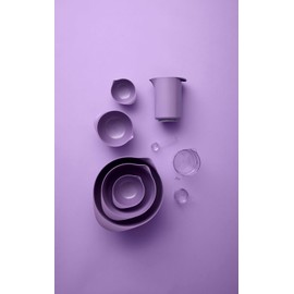 Rosti Margrethe Mixing Bowl, 2 Litres, Shatterproof Bowl, Baking Bowl, Yeast Dough Bowl with Good Handle, Made of Recyclable Plastic, Lavender, 29828