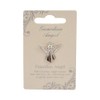 Guardian Angel Silver Coloured Angel Pin With Gem Stone Sentimental