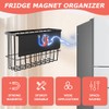 Magnetic Basket Organizer, Dryer Ball Holder Whiteboard Cabinet