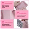 300-Pack Pink Discreet Sanitary Disposal Bags - Waterproof and Leak-Proof.Opaque