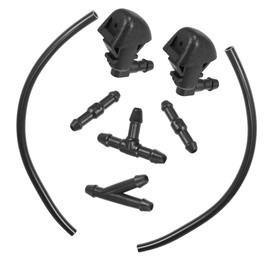 Hihaha NO. 76810-SZA-A01ZA Windshield Washer Nozzles Kit for Honda Pilot 2009-2012 2014 2015 / Front Windshield Spray Nozzles Wiper Spray Washer Jet Fluid Hose/Durable / 1 Set